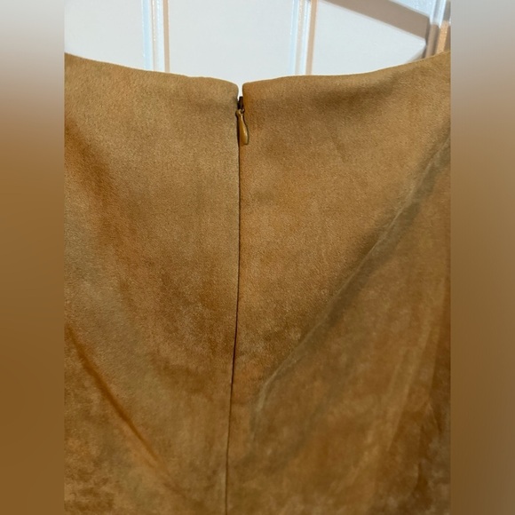 Anne Klein Tan Faux Suede Sheath Dress - Picture 5 of 7